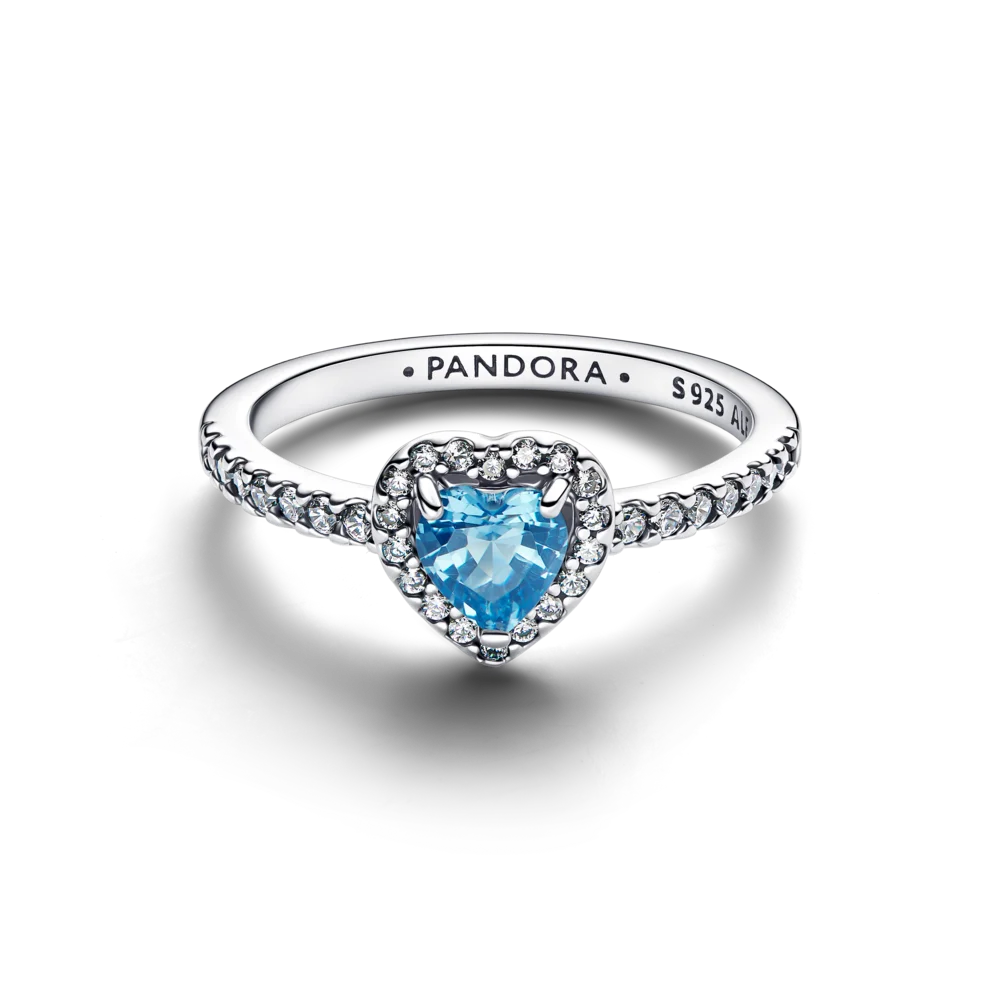 Sõrmus „Tõstetud helesinine süda“