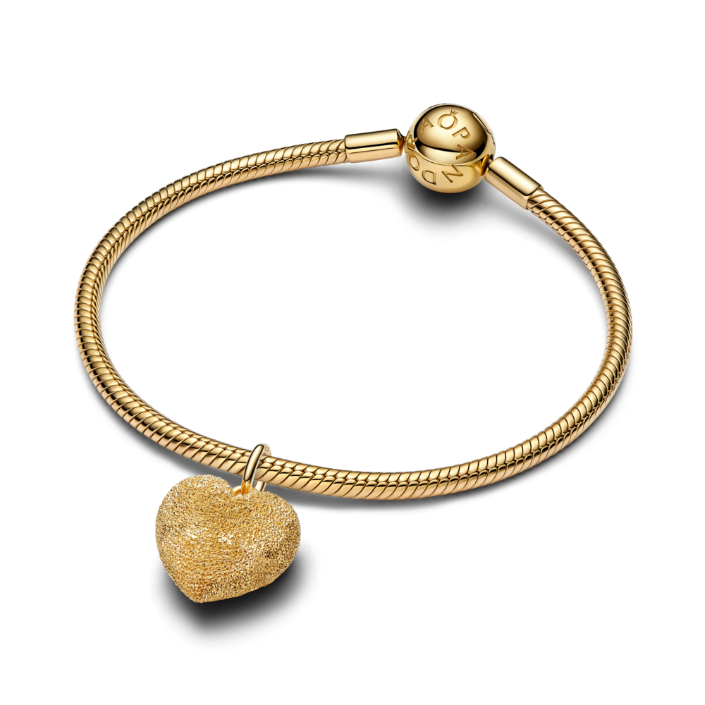 Tekstuurse täidlase südame rippamulett