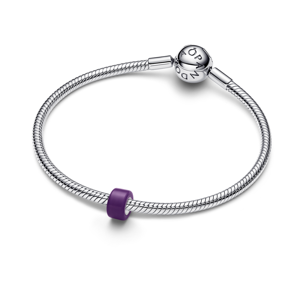 Lillast Murano klaasist mini-amulett