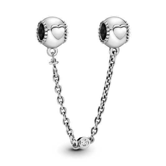 Apsauginė Grandinėlė su Išgaubtomis Širdimis - Pandora Lietuva