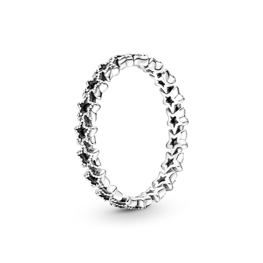 Asimetrinių žvaigždžių juostos žiedas - Pandora Lietuva