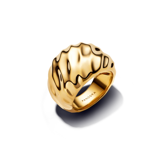Banguotos tekstūros išraiškingas žiedas - Pandora Lietuva