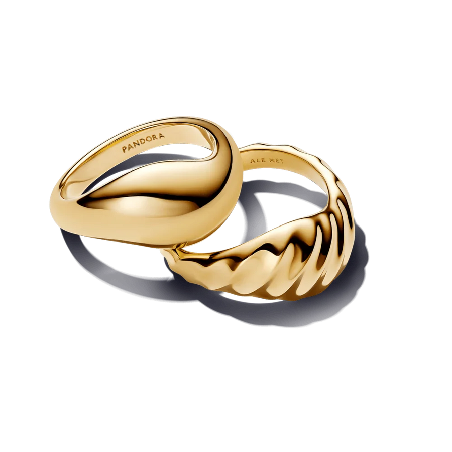 Banguotos tekstūros sujungiami žiedai - Pandora Lietuva