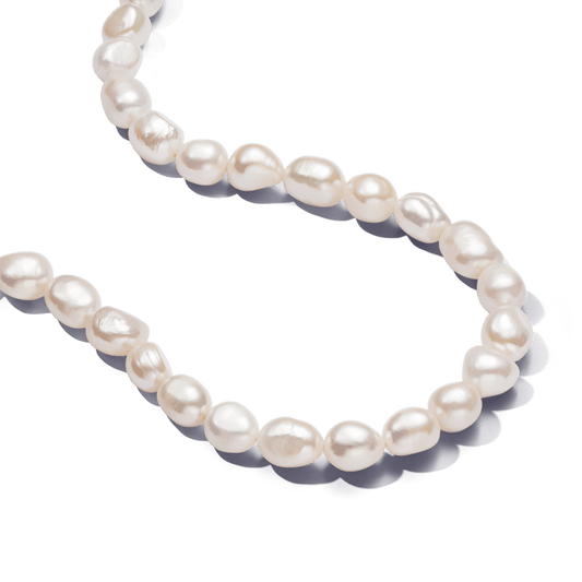 Baroko stiliaus T formos vėrinys su apdorotais, dirbtiniu būdu išaugintais gėlavandeniais perlais - Pandora Lietuva