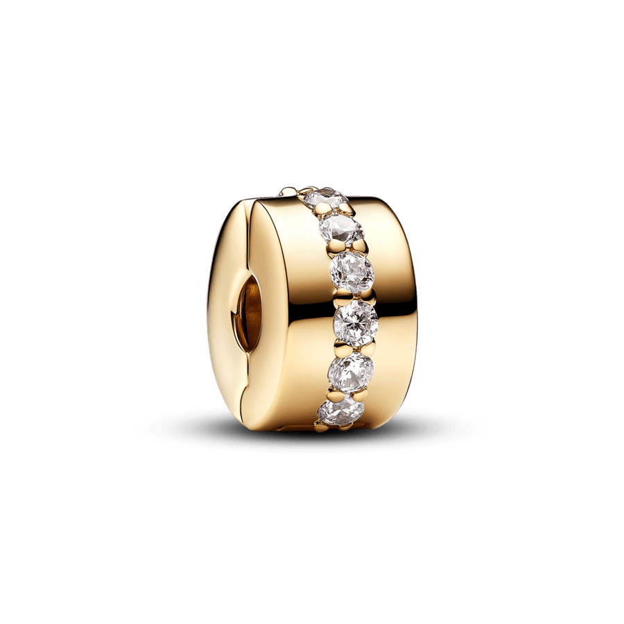 Blizgantis pakabukas su skaidria akmenuku eilute - Pandora Lietuva