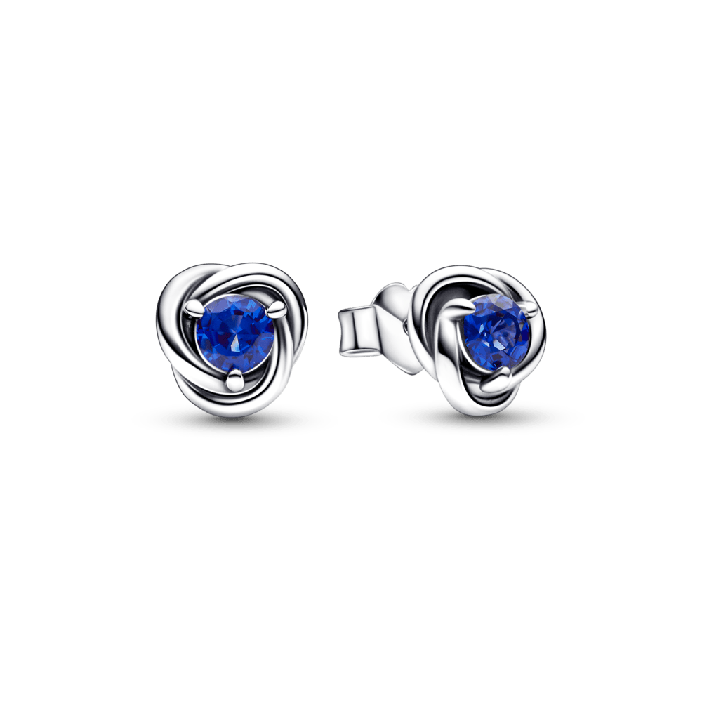 Blue Eternity Circle Stud auskarai - Pandora Lietuva