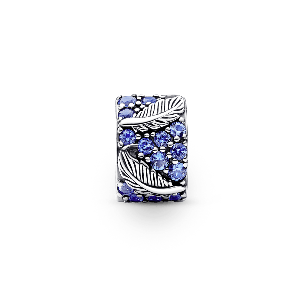 Curved Feather & Pavé Clip Charm pakabukas - Pandora Lietuva