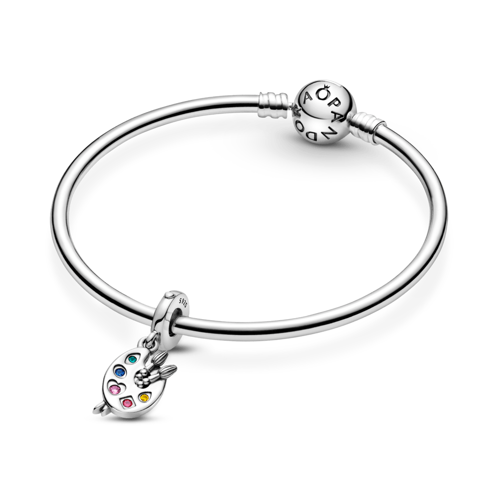 Dailininko dažų paletės kabantis karoliukas - Pandora Lietuva