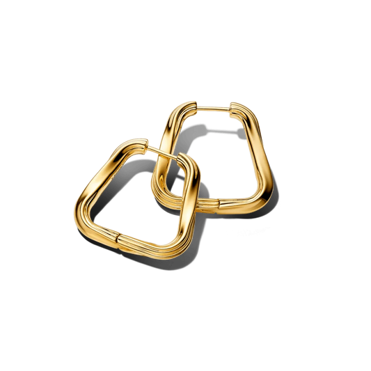 Dideli sukti trikampio formos auskarai - Pandora Lietuva