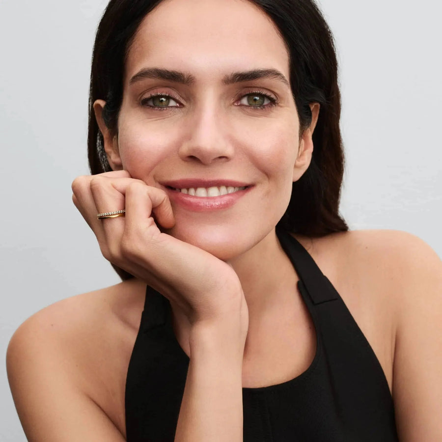 Dvigubo lankelio žiedas - Pandora Lietuva