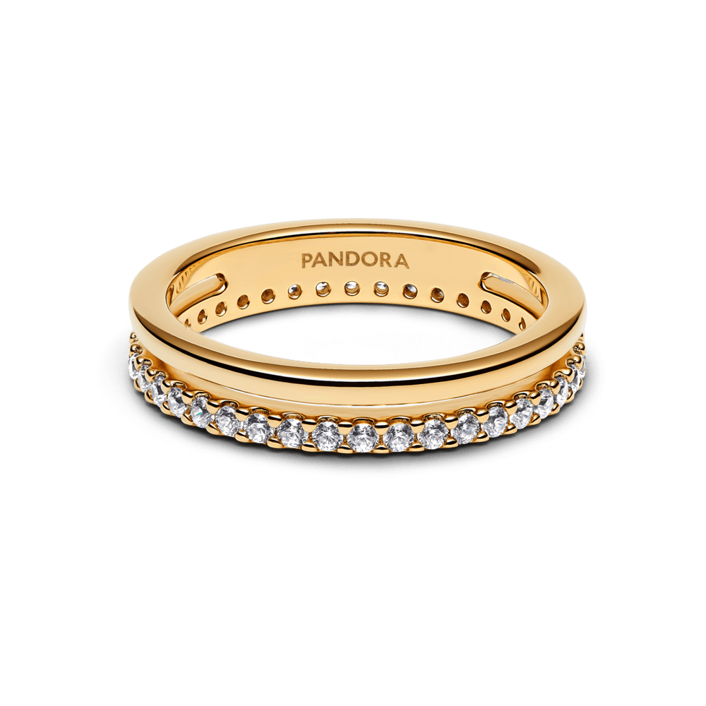 Dvigubo lankelio žiedas - Pandora Lietuva