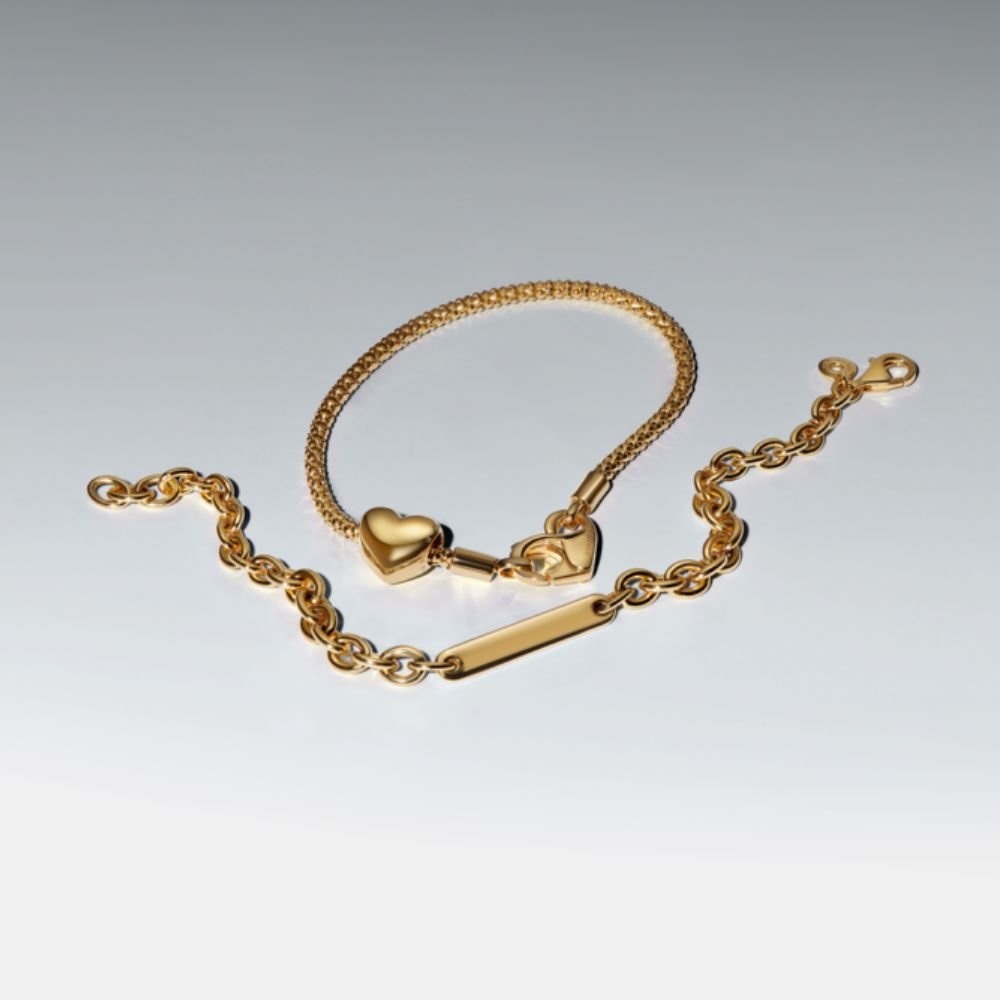 Graviruojama sujungtų grandžių apyrankė - Pandora Lietuva