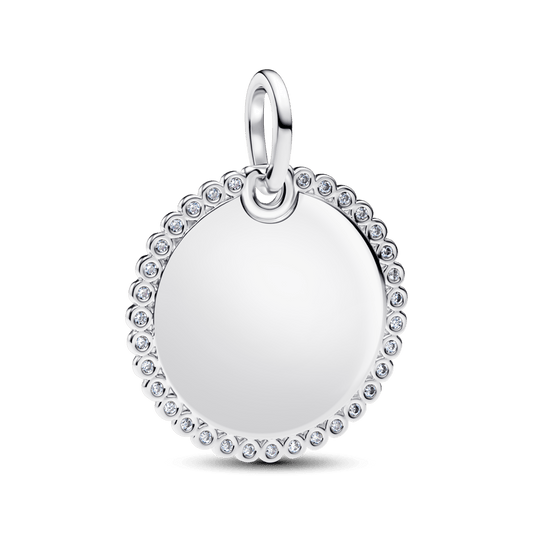 Graviruojamas apvalus pakabutis - Pandora Lietuva