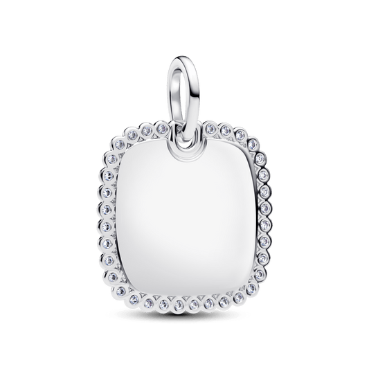 Graviruojamas kvadratinis pakabutis - Pandora Lietuva