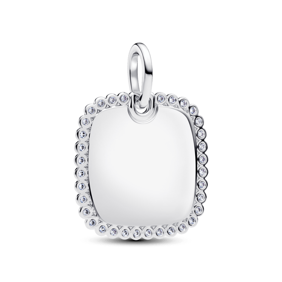 Graviruojamas kvadratinis pakabutis - Pandora Lietuva