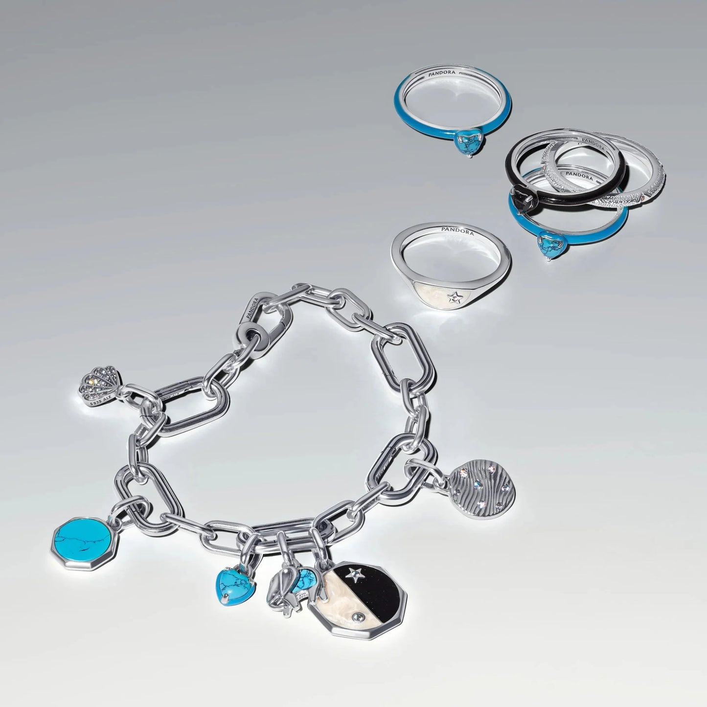 Graviruojamas mini karoliukas su medalionu - Pandora Lietuva