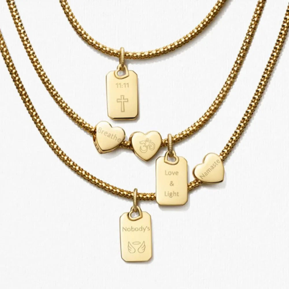 Graviruojamas stačiakampis pakabukas - Pandora Lietuva