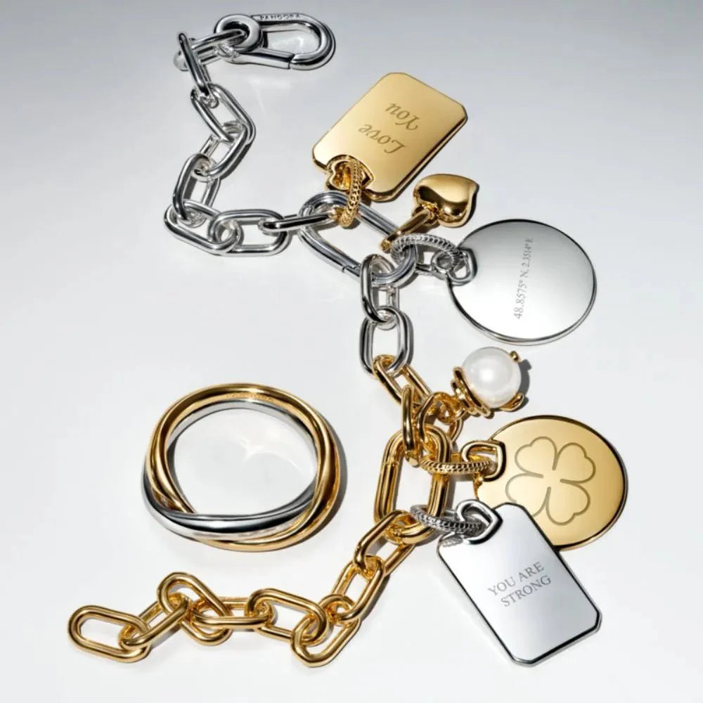 Graviruojamas stačiakampis pakabukas - Pandora Lietuva