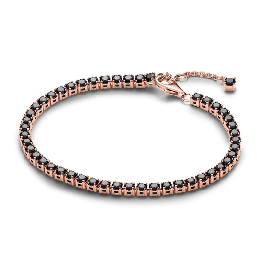 Juoda žėrinti teniso apyrankė - Pandora Lietuva