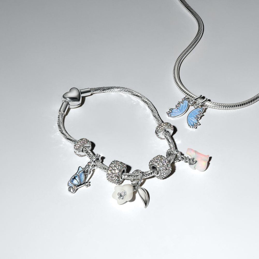 Kabantis karoliukas „Baltoji lokė ir jauniklis“ - Pandora Lietuva