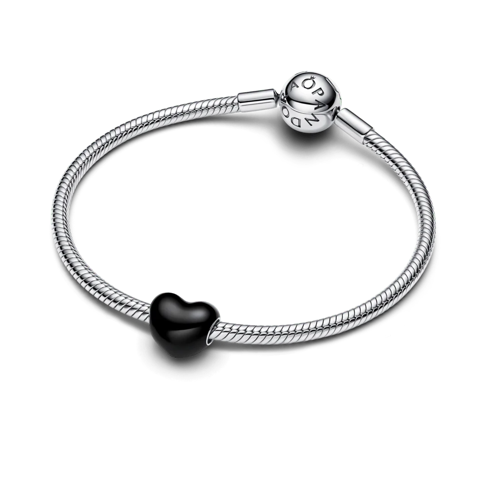 Karoliukas „Juoda širdis“ - Pandora Lietuva