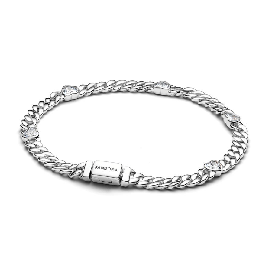 Kubos tipo grandinėlės apyrankė „Širdis“ - Pandora Lietuva