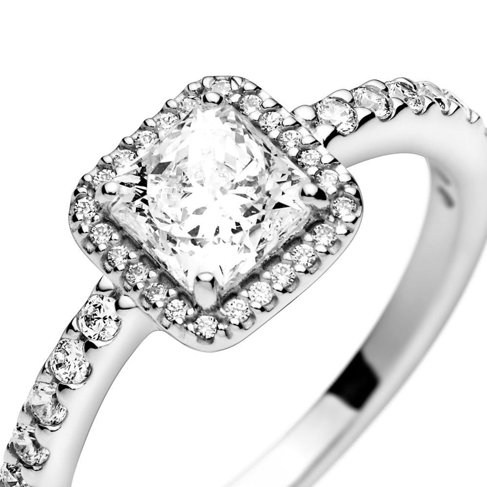 Kvadratinis spindintis žiedas - Pandora LT