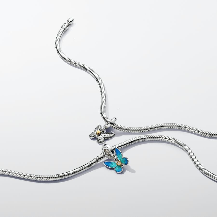 Lengvai užsisegama magnetinio užsegimo gyvatės pynimo apyrankė - Pandora Lietuva