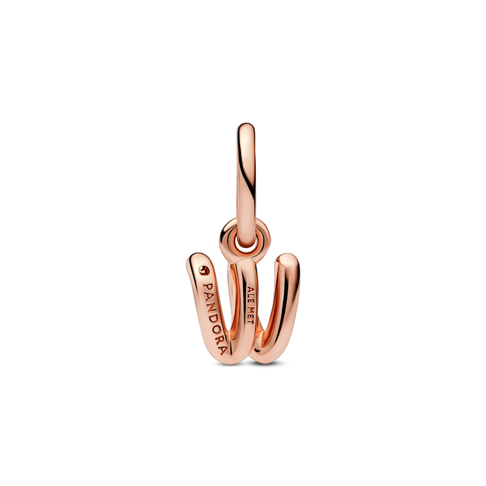 Letter w Script Alphabet Dangle Charm - Pandora Lietuva