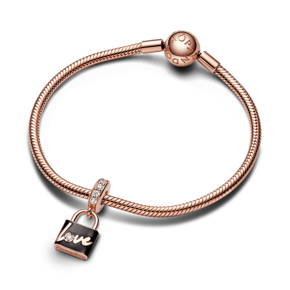 Love Padlock Dangle Charm - Pandora Lietuva