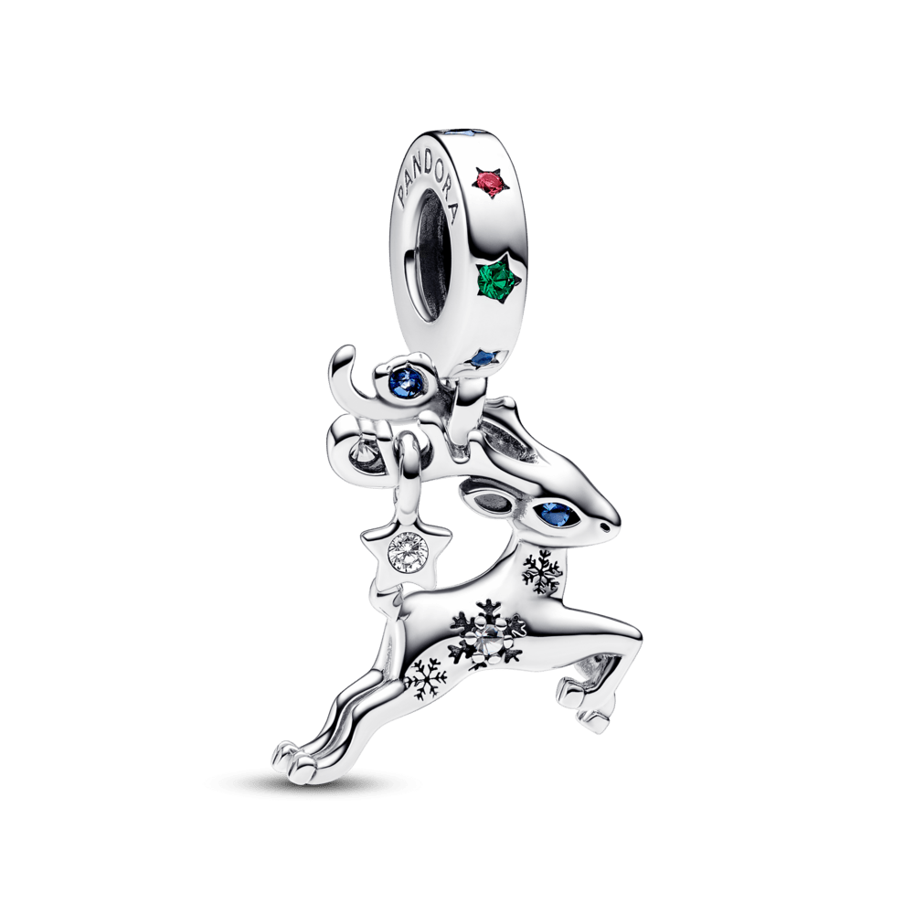 Magiškas Kalėdinis Elnio Kabantis Karoliukas - Pandora Lietuva