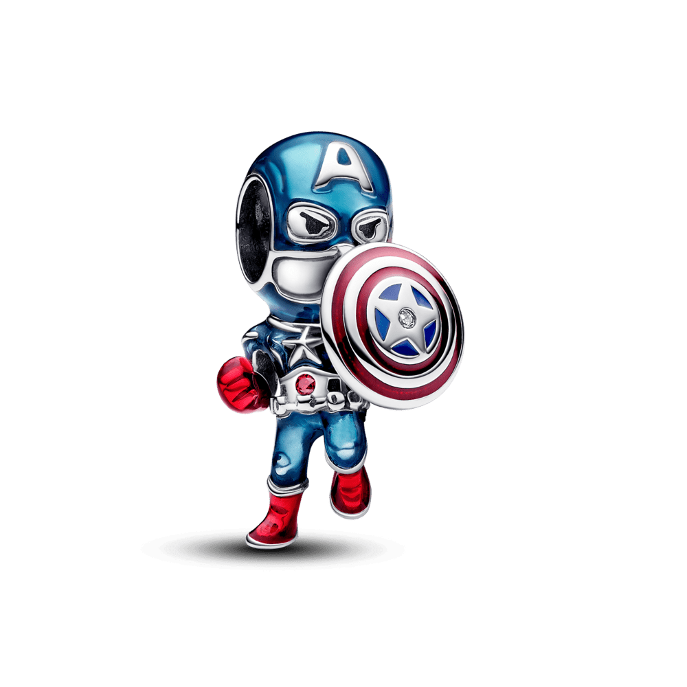 „Marvel“ filmo „Keršytojai“ motyvais sukurtas karoliukas „Kapitonas Amerika“ - Pandora Lietuva