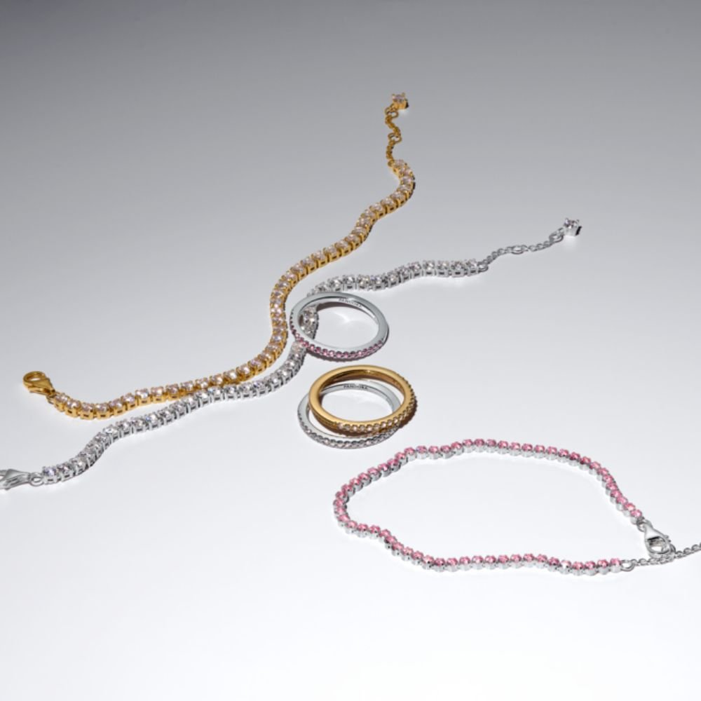 Maža rožinė teniso apyrankė - Pandora Lietuva