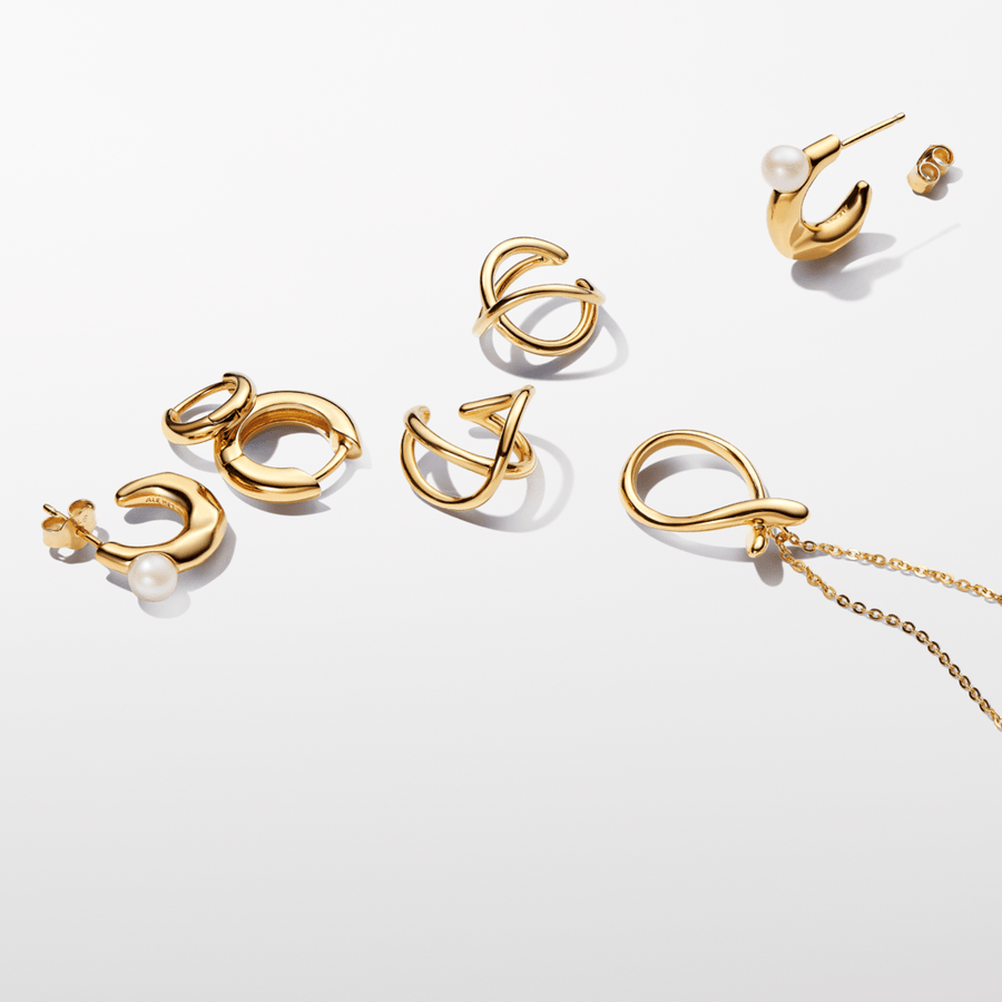 Organiškos formos ausies papuošalas „Begalybė“ - Pandora Lietuva