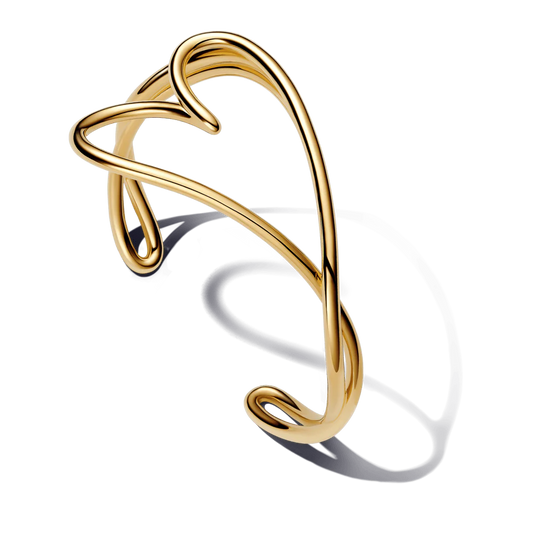 Organiškos formos standi apyrankė „Širdis“ - Pandora Lietuva