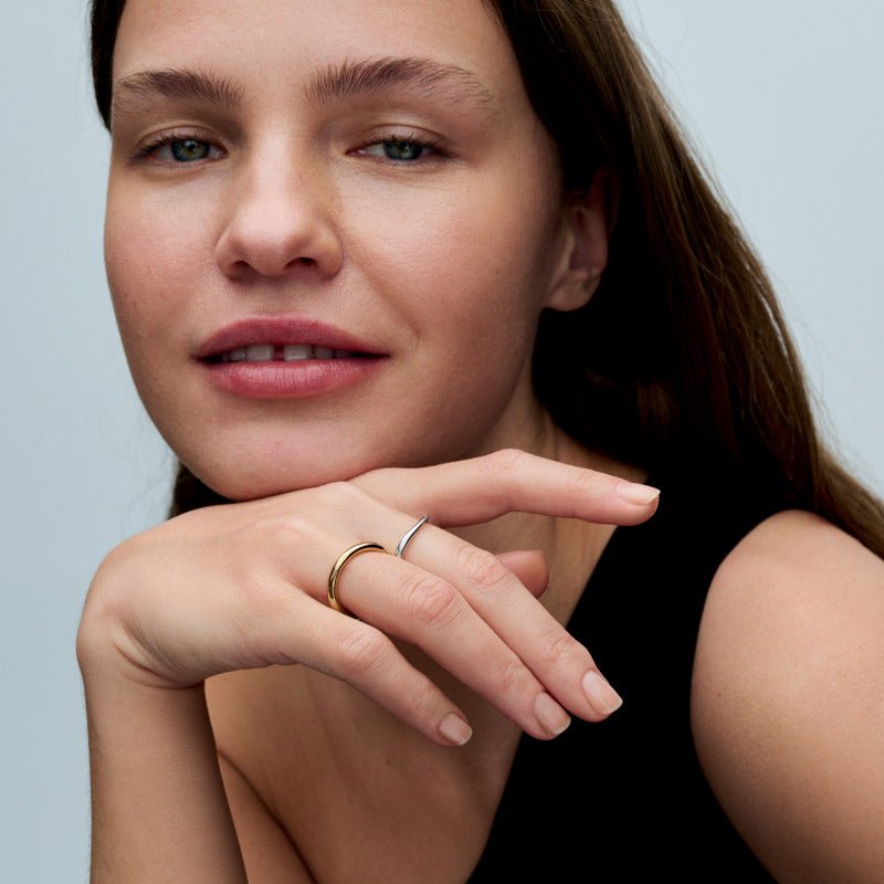 Organiškos formos žiedas - Pandora Lietuva