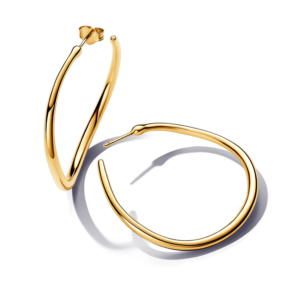 Organiškos lanko formos atviro stiliaus auskarai, 42 mm - Pandora Lietuva