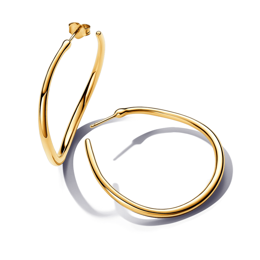 Organiškos lanko formos atviro stiliaus auskarai, 42 mm - Pandora Lietuva