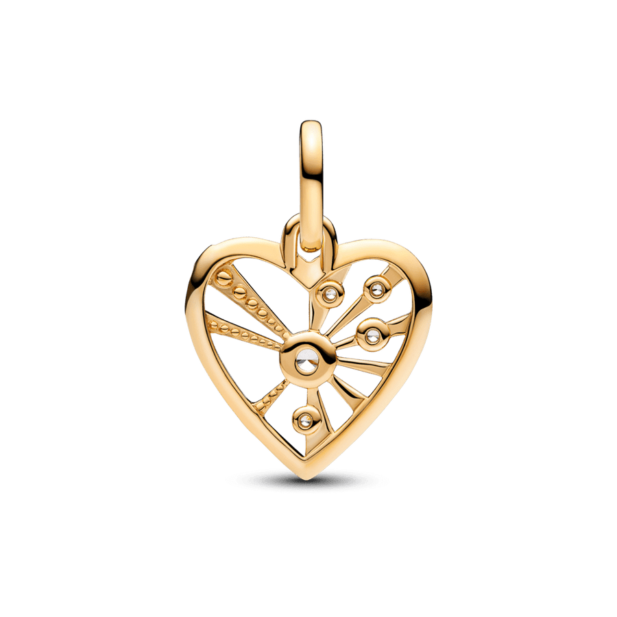 Pakabukas su medalionu „Širdis ir spinduliai“ - Pandora Lietuva