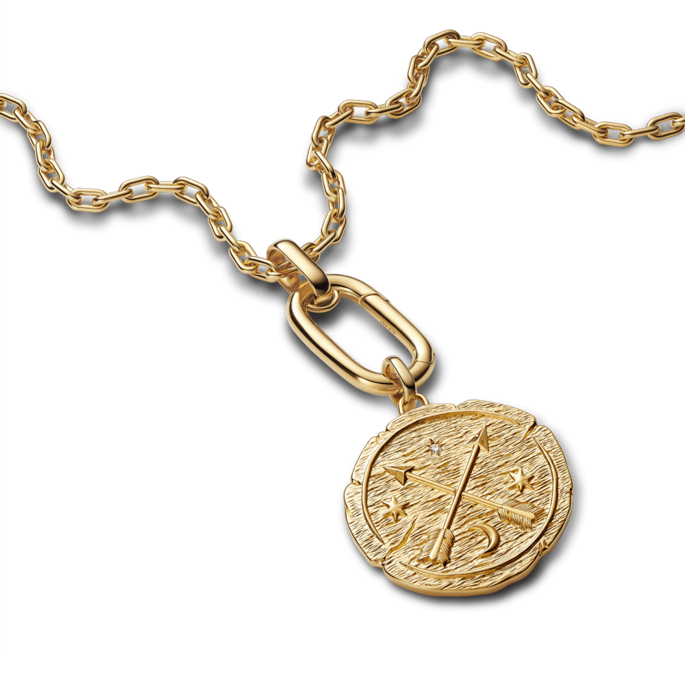 Suur medaljoniga amulett „Ristuvad nooled“