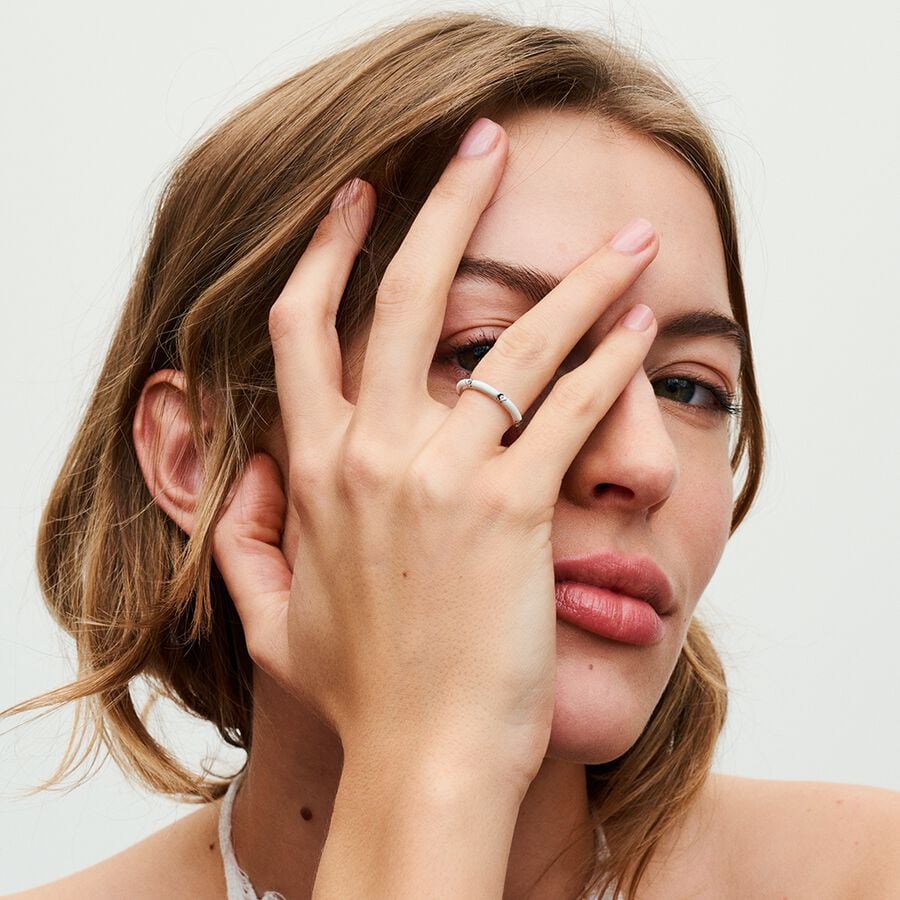 Pandora ME akmenėliais ir emaliu dekoruotas žiedas - Pandora Lietuva