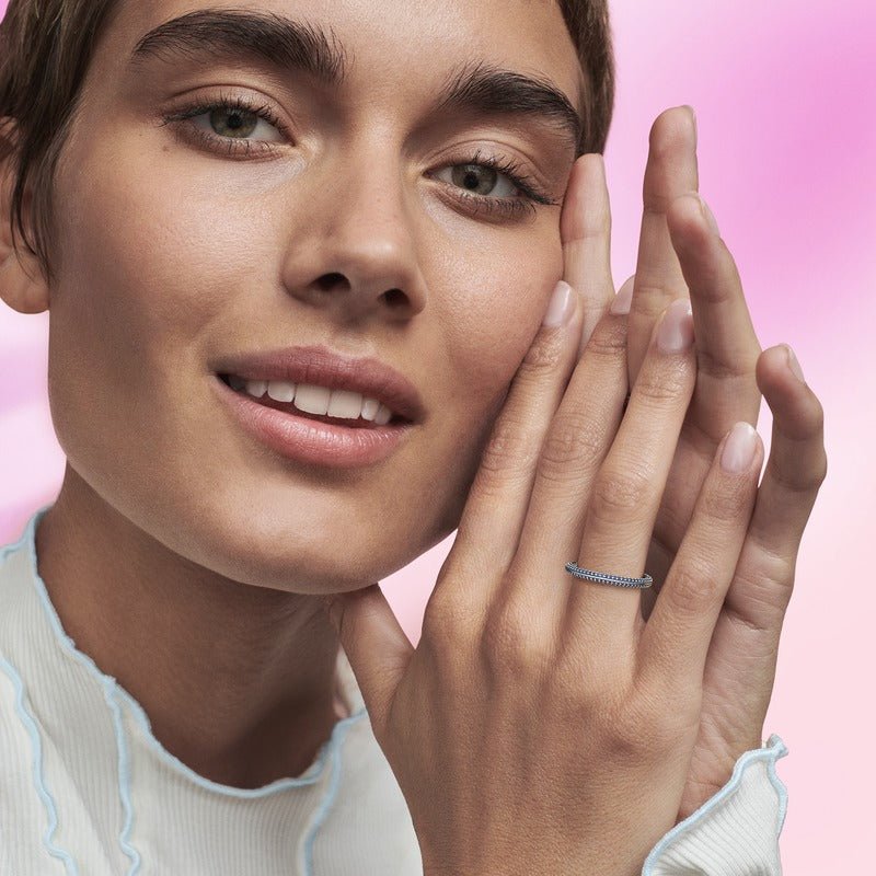 Pandora ME Blue Pavé žiedas - Pandora LT