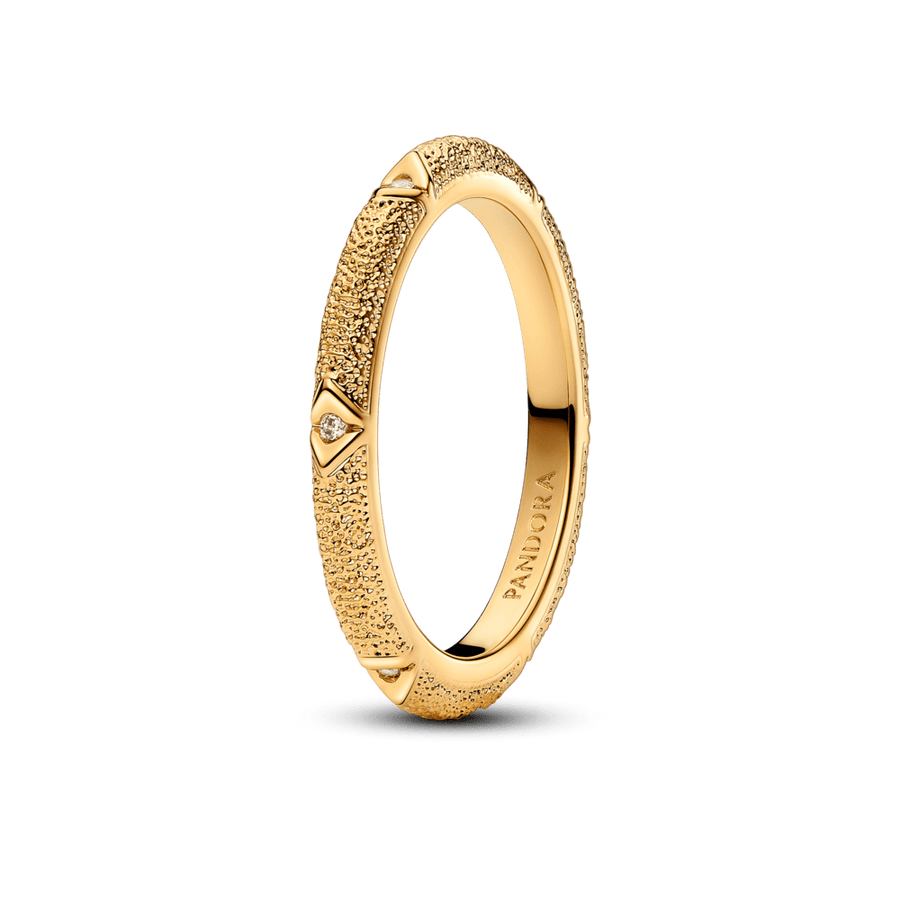 „Pandora ME“ struktūruotas žiedas su akmenėliais - Pandora Lietuva