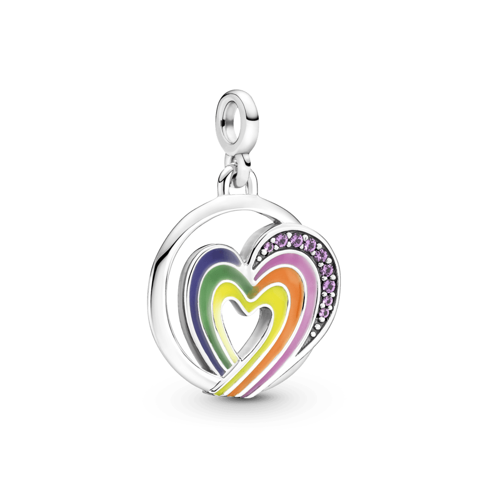 Pandora ME vaivorykštės širdies laisvės medalionas - Pandora LT