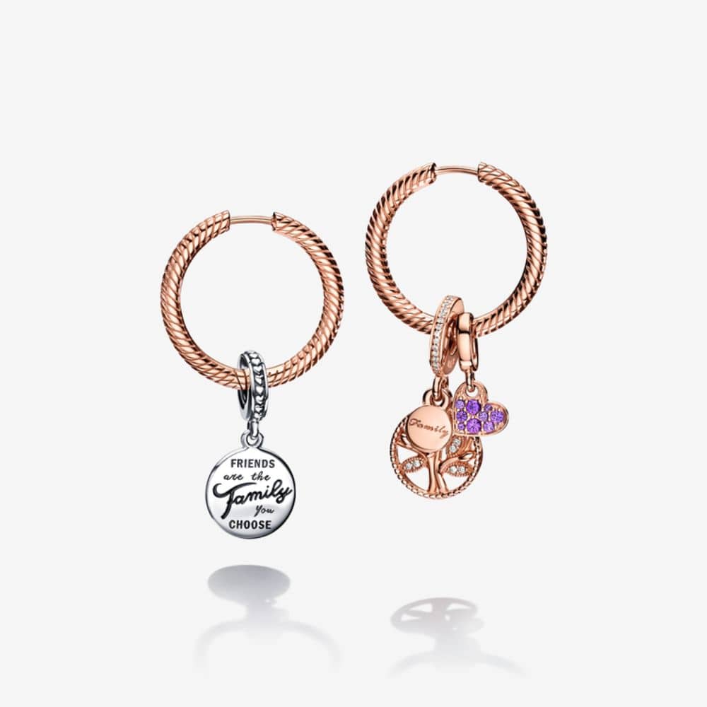 Pandora Moments karoliukų lankelio auskarai - Pandora Lietuva