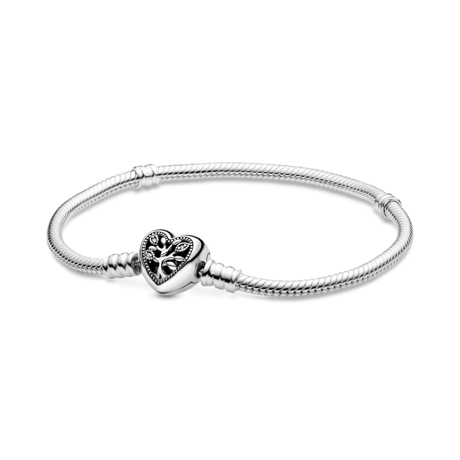 Pandora Moments Perekonna Puu käevõru südame lukuga