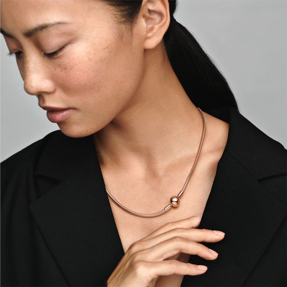 Pandora Moments Snake Chain Necklace vėrinys - Pandora Lietuva