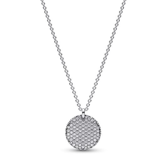 Pandora Timeless Pavé apvalus pakabukas – karoliai - Pandora Lietuva