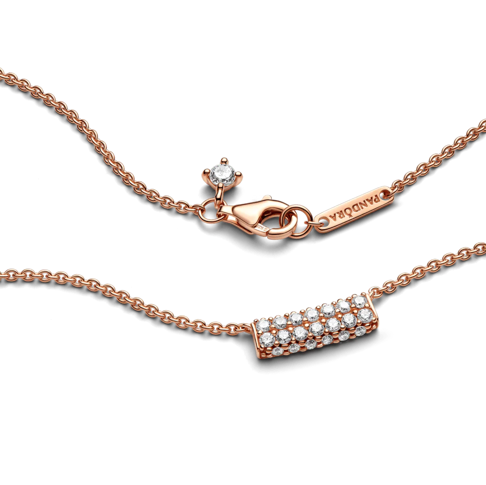 Pandora Timeless Pavé dviejų eilių kaklo papuošalas - Pandora Lietuva