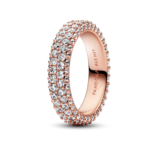 Pandora Timeless Pavé dviejų eilių žiedas - Pandora Lietuva